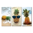 thumbnail image 1 of Elephant Stock Pineapples Wall Art - Horizontal Multi Panel Canvas - Living Room Wall Decor - Food And Drink Multi Panel - Orange And Green Decor - 23" x 14", 1 of 4