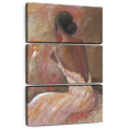 thumbnail image 1 of Elephant Stock Pink Seated Lady Wall Art - Vertical Multi Panel Canvas - Living Room Wall Decor - Fashion And Beauty Multi Panel - Brown And Orange Decor By Rony X - 48" x 74", 1 of 8
