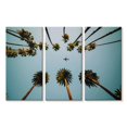 thumbnail image 1 of Elephant Stock Plane Below Palm Trees Wall Art - Horizontal Multi Panel Canvas - Living Room Wall Decor - Floral And Botanical Multi Panel - Blue And Green Decor - 23" x 14", 1 of 4