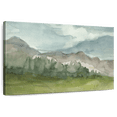 thumbnail image 1 of Elephant Stock Plein Air Mountain View I Wall Art - Horizontal Canvas Wall Art - Living Room Wall Decor - Abstract Canvas - Green And Gray Decor By Ethan Harper - 51" x 34", 1 of 8