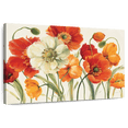 thumbnail image 1 of Elephant Stock Poppies Melody Wall Art - Horizontal Canvas Wall Art - Living Room Wall Decor - Floral And Botanical Canvas - Orange And Red Decor By Lisa Audit - 12" x 8", 1 of 8