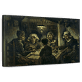 thumbnail image 1 of Elephant Stock The Potato Eaters Wall Art - Horizontal Canvas Wall Art - Living Room Wall Decor - People Canvas - Gray And Black Decor By Vincent Van Gogh - 24" x 16", 1 of 8