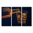 thumbnail image 1 of Elephant Stock Pouring Whiskey Glass Wall Art - Horizontal Multi Panel Canvas - Dining Room Wall Decor - Food And Drink Multi Panel - Black And Brown Decor - 50" x 32", 1 of 4