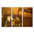 thumbnail image 1 of Elephant Stock Pouring Whiskey Wall Art - Horizontal Multi Panel Canvas - Living Room Wall Decor - Food And Drink Multi Panel - Brown And Orange Decor - 23" x 14", 1 of 4