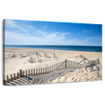 thumbnail image 1 of Elephant Stock Provincetown Beach Wall Art - Horizontal Canvas Wall Art - Living Room Wall Decor - Beach Canvas - Beige And Blue Decor - 45" x 30", 1 of 8