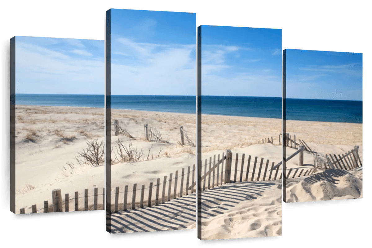 Elephant Stock Provincetown Beach Wall Art Horizontal Multi Panel
