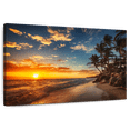 thumbnail image 1 of Elephant Stock Punta Cana Beach Sunrise Wall Art - Horizontal Canvas Wall Art - Living Room Wall Decor - Beach Canvas - Orange And Blue Decor - 39" x 26", 1 of 8