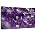 thumbnail image 1 of Elephant Stock Purple Amethyst Crystal Wall Art - Horizontal Canvas Wall Art - Living Room Wall Decor - Nature Canvas - Gray And Purple Decor - 30" x 20", 1 of 8