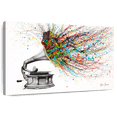 thumbnail image 1 of Elephant Stock Radical Rhapsody Wall Art - Horizontal Canvas Wall Art - Living Room Wall Decor - Music Canvas - Gray And Gold Decor By Ashvin Harrison - 48" x 32", 1 of 8