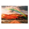 thumbnail image 1 of Elephant Stock Rainbow Country Road Wall Art - Horizontal Canvas Wall Art - Living Room Wall Decor - Nature Canvas - Orange And Brown Decor - 39" x 26", 1 of 4