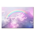 thumbnail image 1 of Elephant Stock Rainbow On Clouds Wall Art - Horizontal Canvas Wall Art - Kids Room Wall Decor - Nature Canvas - Pink And Purple Decor - 51" x 34", 1 of 4