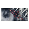 thumbnail image 1 of Elephant Stock Red Epic Airplanes Wall Art - Horizontal Multi Panel Canvas - Living Room Wall Decor - Transportation Multi Panel - White And Blue Decor - 26" x 12", 1 of 4