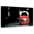 thumbnail image 1 of Elephant Stock Red Vintage Kettlebell Wall Art - Horizontal Canvas Wall Art - Living Room Wall Decor - Sports Canvas - Black And Gray Decor - 36" x 24", 1 of 8