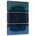 thumbnail image 1 of Elephant Stock Remembering Rothko Ii Wall Art - Vertical Multi Panel Canvas - Living Room Wall Decor - Abstract Multi Panel - Blue And Teal Decor By Rob Delamater - 20" x 32", 1 of 8