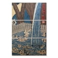 thumbnail image 1 of Elephant Stock Roben Waterfall At Mount Oyama Wall Art - Vertical Multi Panel Canvas - Living Room Wall Decor - Nature Multi Panel - Blue And Brown Decor By Utagawa Kuniyoshi - 48" x 74", 1 of 4