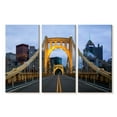 thumbnail image 1 of Elephant Stock Roberto Clemente Bridge Wall Art - Horizontal Multi Panel Canvas - Living Room Wall Decor - Transportation Multi Panel - Gray And Orange Decor - 23" x 14", 1 of 4
