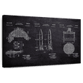 thumbnail image 1 of Elephant Stock Rocket Propelled Missile Bw Patent Wall Art - Horizontal Canvas Wall Art - Living Room Wall Decor - Patent Canvas - Black And White Decor - 45" x 30", 1 of 8