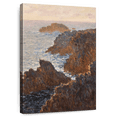 thumbnail image 1 of Elephant Stock Rocks At Belle-isle Port-domois 1886 Wall Art - Vertical Canvas Wall Art - Living Room Wall Decor - Beach Canvas - Brown And Gray Decor By Claude Monet - 26" x 39", 1 of 8