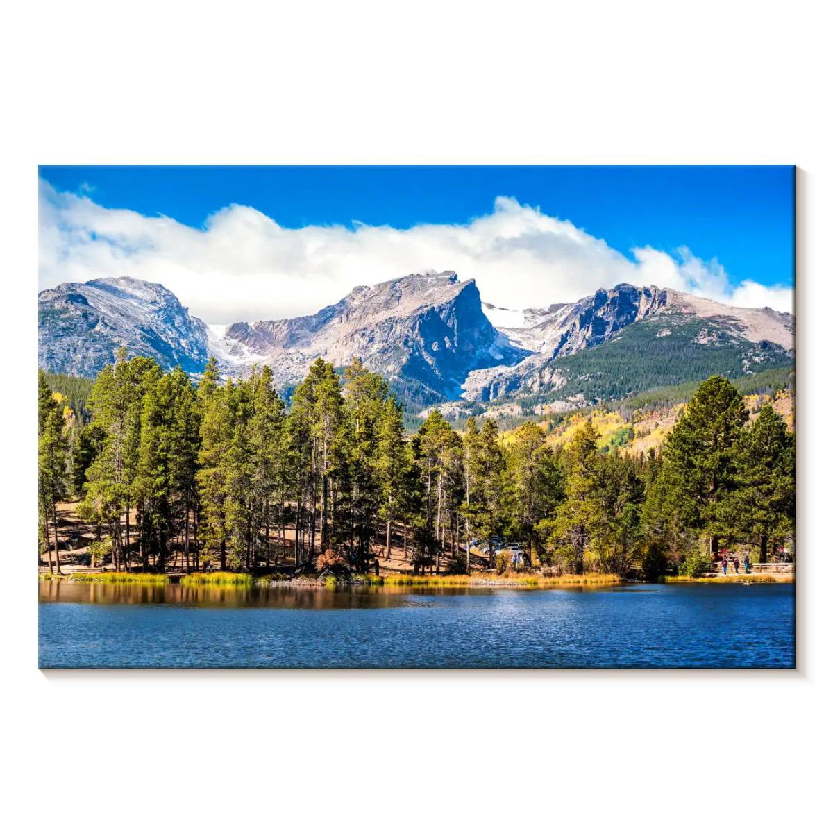 Elephant Stock Rocky Mountain Colorado Wall Art - Horizontal Canvas ...