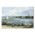 thumbnail image 1 of Elephant Stock Rocky Shore Coastline I Wall Art - Horizontal Canvas Wall Art - Living Room Wall Decor - Beach Canvas - Blue And Brown Decor By Ethan Harper - 51" x 34", 1 of 4