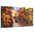 thumbnail image 1 of Elephant Stock Romantic Sunset In Venice Wall Art - Horizontal Canvas Wall Art - Hallway Wall Decor - Places Canvas - Pink And Brown Decor By Dominic Davison - 39" x 26", 1 of 8