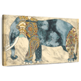 thumbnail image 1 of Elephant Stock Royal Elephant Wall Art - Horizontal Canvas Wall Art - Living Room Wall Decor - Animal Canvas - Yellow And Beige Decor By Chariklia Zarris - 12" x 8", 1 of 8