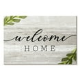 thumbnail image 1 of Elephant Stock Rustic Welcome Home Wall Sign Wall Art - Horizontal Canvas Wall Art - Living Room Wall Decor - Wall Signs Canvas - Gray And Black Decor By Natalie Carpentieri - 12" x 8", 1 of 4