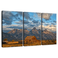 thumbnail image 1 of Elephant Stock Rustic Wyoming Wall Art - Horizontal Multi Panel Canvas - Living Room Wall Decor - Nature Multi Panel - Brown And Gray Decor By Darren White Photography - 74" x 48", 1 of 8