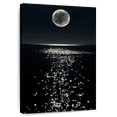 thumbnail image 1 of Elephant Stock Sea At Night Wall Art - Vertical Canvas Wall Art - Living Room Wall Decor - Beach Canvas - Black And Beige Decor - 32" x 48", 1 of 8