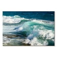 thumbnail image 1 of Elephant Stock Sea Glass Shore Wall Art - Horizontal Canvas Wall Art - Living Room Wall Decor - Beach Canvas - Blue And Gray Decor By Norman Wyatt Jr. - 24" x 16", 1 of 4