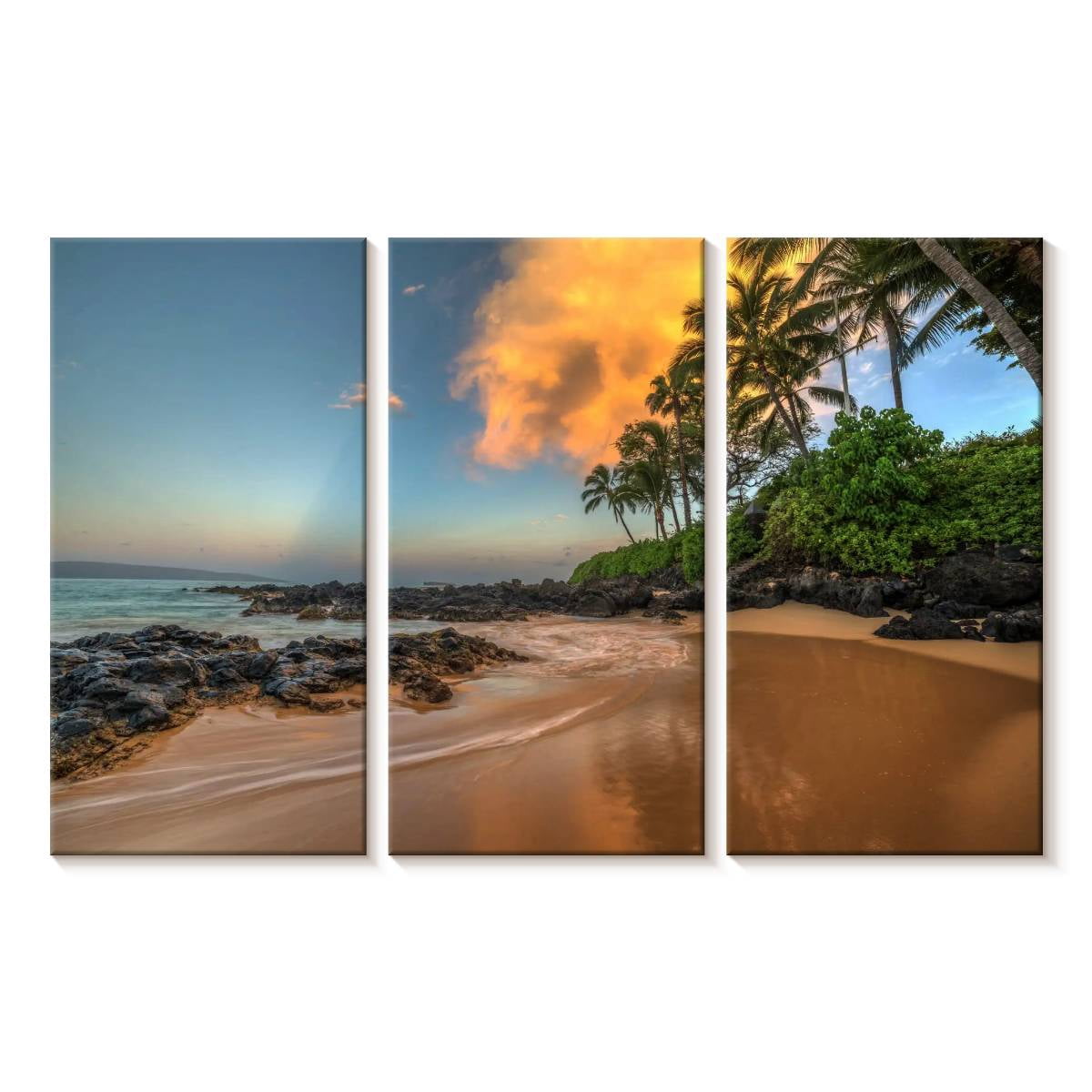 Elephant Stock Secret Cove Sunrise Wall Art - Horizontal Multi Panel ...