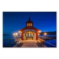 thumbnail image 1 of Elephant Stock Seneca Lake Pier Wall Art - Horizontal Canvas Wall Art - Living Room Wall Decor - Nautical Canvas - Blue And Red Decor - 36" x 24", 1 of 4