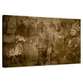 thumbnail image 1 of Elephant Stock Sepia Native Indians Wall Art - Horizontal Canvas Wall Art - Living Room Wall Decor - Our America Canvas - Brown And Beige Decor - 36" x 24", 1 of 8