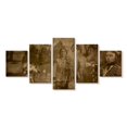 thumbnail image 1 of Elephant Stock Sepia Native Indians Wall Art - Horizontal Multi Panel Canvas - Living Room Wall Decor - Our America Multi Panel - Brown And Beige Decor - 92" x 42", 1 of 4