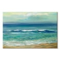 thumbnail image 1 of Elephant Stock Serene Seaside Sunrise Wall Art - Horizontal Canvas Wall Art - Living Room Wall Decor - Beach Canvas - Blue And Teal Decor By Silvia Vassileva - 12" x 8", 1 of 4