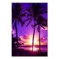 thumbnail image 1 of Elephant Stock Serenity Beach Wall Art - Vertical Canvas Wall Art - Living Room Wall Decor - Beach Canvas - Purple And Pink Decor - 16" x 24", 1 of 4
