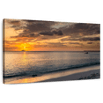 thumbnail image 1 of Elephant Stock Seven Mile Beach Scenery Wall Art - Horizontal Canvas Wall Art - Living Room Wall Decor - Beach Canvas - Orange And Gray Decor - 12" x 8", 1 of 8