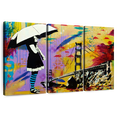 thumbnail image 1 of Elephant Stock Shelter At Bay Wall Art - Horizontal Multi Panel Canvas - Living Room Wall Decor - Architecture Multi Panel - Black And Blue Decor By Abcartattack - 45" x 28", 1 of 8