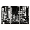 thumbnail image 1 of Elephant Stock Shibuya Tokyo Wall Art - Horizontal Multi Panel Canvas - Living Room Wall Decor - City Multi Panel - Black And White Decor By Philippe Hugonnard - 38" x 24", 1 of 4
