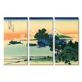 thumbnail image 1 of Elephant Stock Shichiri Beach In Sagami Province Wall Art - Horizontal Multi Panel Canvas - Living Room Wall Decor - Nature Multi Panel - Blue And Beige Decor By Hokusai - 23" x 14", 1 of 4