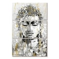 thumbnail image 1 of Elephant Stock Simmering Buddha Wall Art - Vertical Multi Panel Canvas - Living Room Wall Decor - People Multi Panel - Beige And Gray Decor By e. Anthony Orme - 24" x 38", 1 of 4