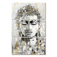 thumbnail image 1 of Elephant Stock Simmering Buddha Wall Art - Vertical Multi Panel Canvas - Living Room Wall Decor - People Multi Panel - Beige And Gray Decor By e. Anthony Orme - 42" x 65", 1 of 4