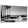 thumbnail image 1 of Elephant Stock Skate Park In Venice Beach Wall Art - Horizontal Canvas Wall Art - Living Room Wall Decor - Hobbies And Lifestyle Canvas - Gray And White Decor - 48" x 32", 1 of 8
