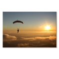thumbnail image 1 of Elephant Stock Skydiving Sunset Wall Art - Horizontal Canvas Wall Art - Living Room Wall Decor - Sports Canvas - Brown And Blue Decor - 24" x 16", 1 of 4