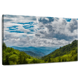 thumbnail image 1 of Elephant Stock Smoky Mountains Valley Wall Art - Horizontal Canvas Wall Art - Living Room Wall Decor - Nature Canvas - Blue And Green Decor - 36" x 24", 1 of 8