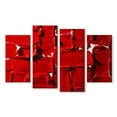 thumbnail image 1 of Elephant Stock Smudged Red Lipstick Wall Art - Horizontal Multi Panel Canvas - Living Room Wall Decor - Fashion And Beauty Multi Panel - Red And Decor - 24" x 14", 1 of 4