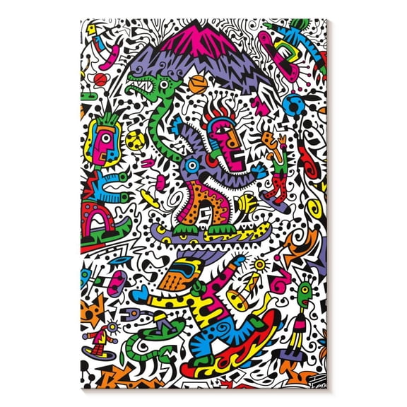 Elephant Stock Snowboard Color Wall Art - Vertical Canvas Wall Art - Living Room Wall Decor - Sports Canvas - Black And White Decor By Dan Fenelon - 8" x 12"