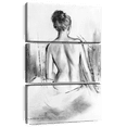 thumbnail image 1 of Elephant Stock Soft Silhouette Vi Wall Art - Vertical Multi Panel Canvas - Living Room Wall Decor - People Multi Panel - Gray And Black Decor By e. Anthony Orme - 48" x 74", 1 of 8