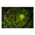thumbnail image 1 of Elephant Stock Southeast Asian Tropical Jungle Wall Art - Horizontal Canvas Wall Art - Living Room Wall Decor - Nature Canvas - Green And Gray Decor - 48" x 32", 1 of 4