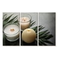 thumbnail image 1 of Elephant Stock Spa Candles Wall Art - Horizontal Multi Panel Canvas - Spa Wall Decor - Wellness Multi Panel - Black And Green Decor - 57" x 36", 1 of 4